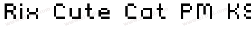 Rix Cute Cat PM KSCp字体转换